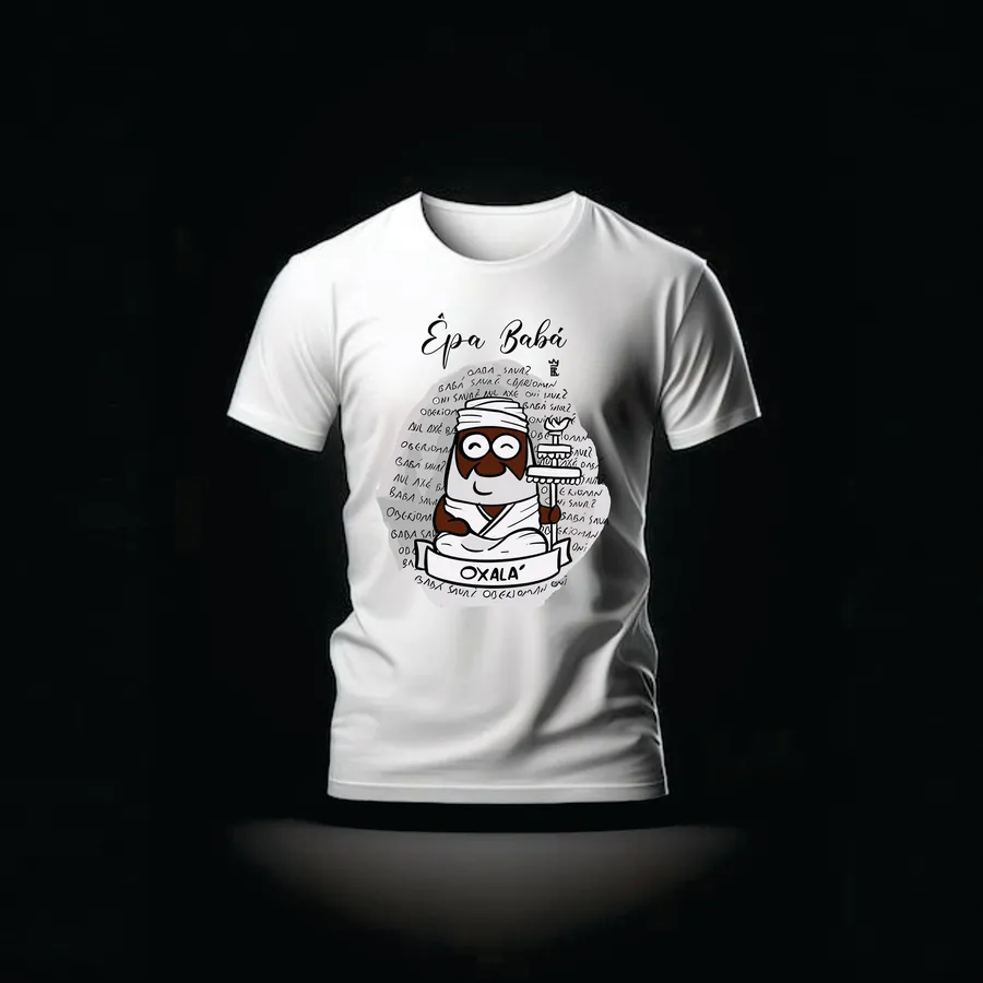 Camiseta Oxalá — Paz e Luz — Rei 7 da Lira